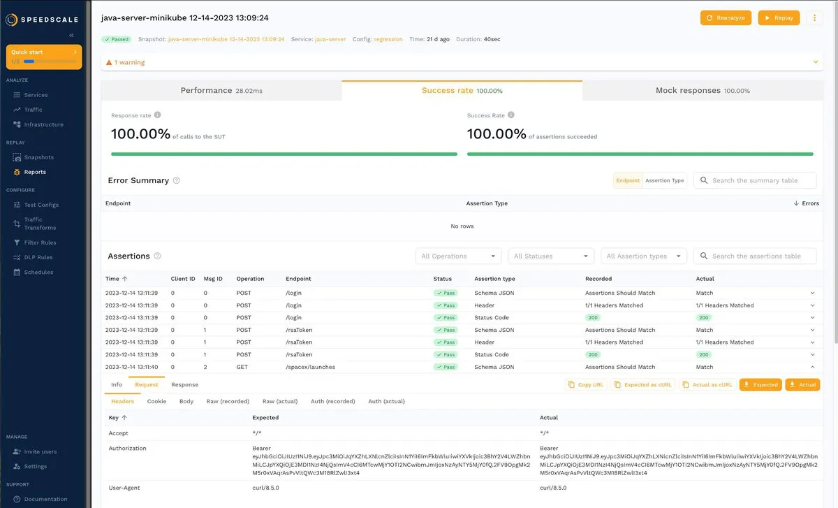DLP bearer token exposed