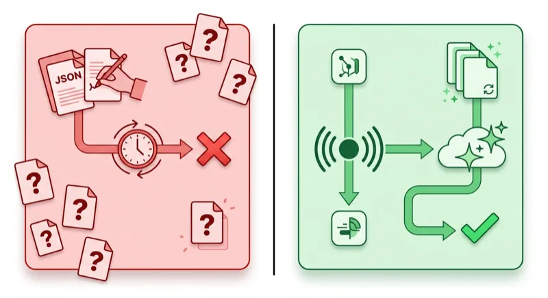 Hand-written fixtures break over time while proxymock plus QABot keeps test data fresh automatically