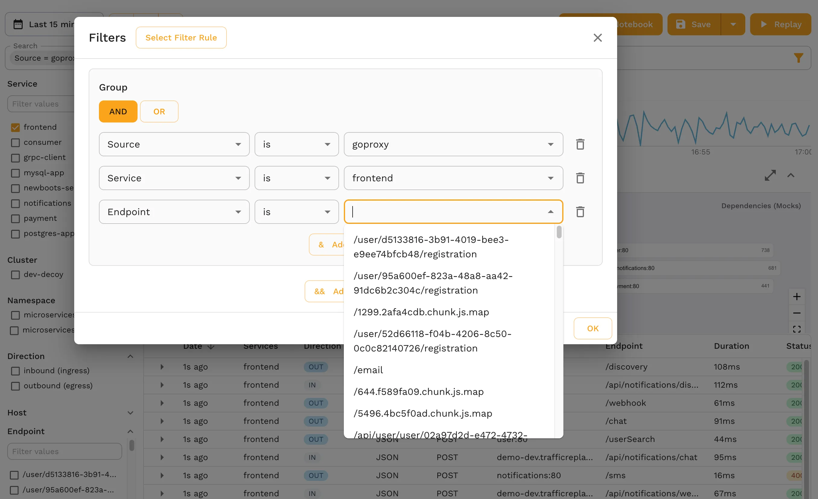 Deep filter capabilities