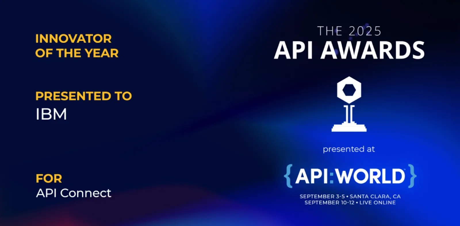 API Awards ceremony at API World 2025