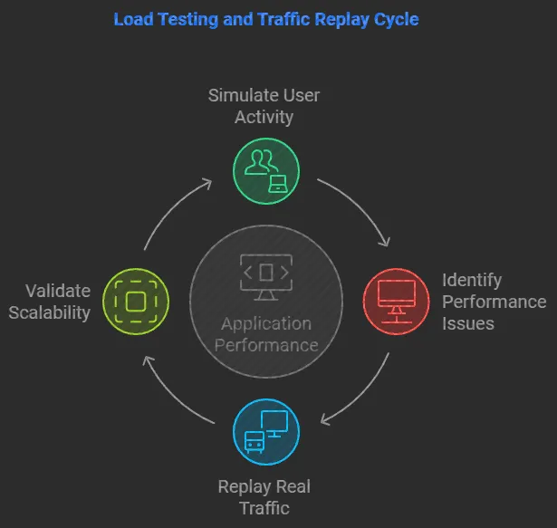Speedscale traffic analyzer showing the shape, direction, and details of traffic for replay