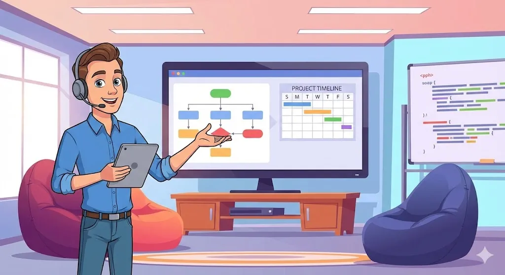 Team discussing and selecting important KPIs