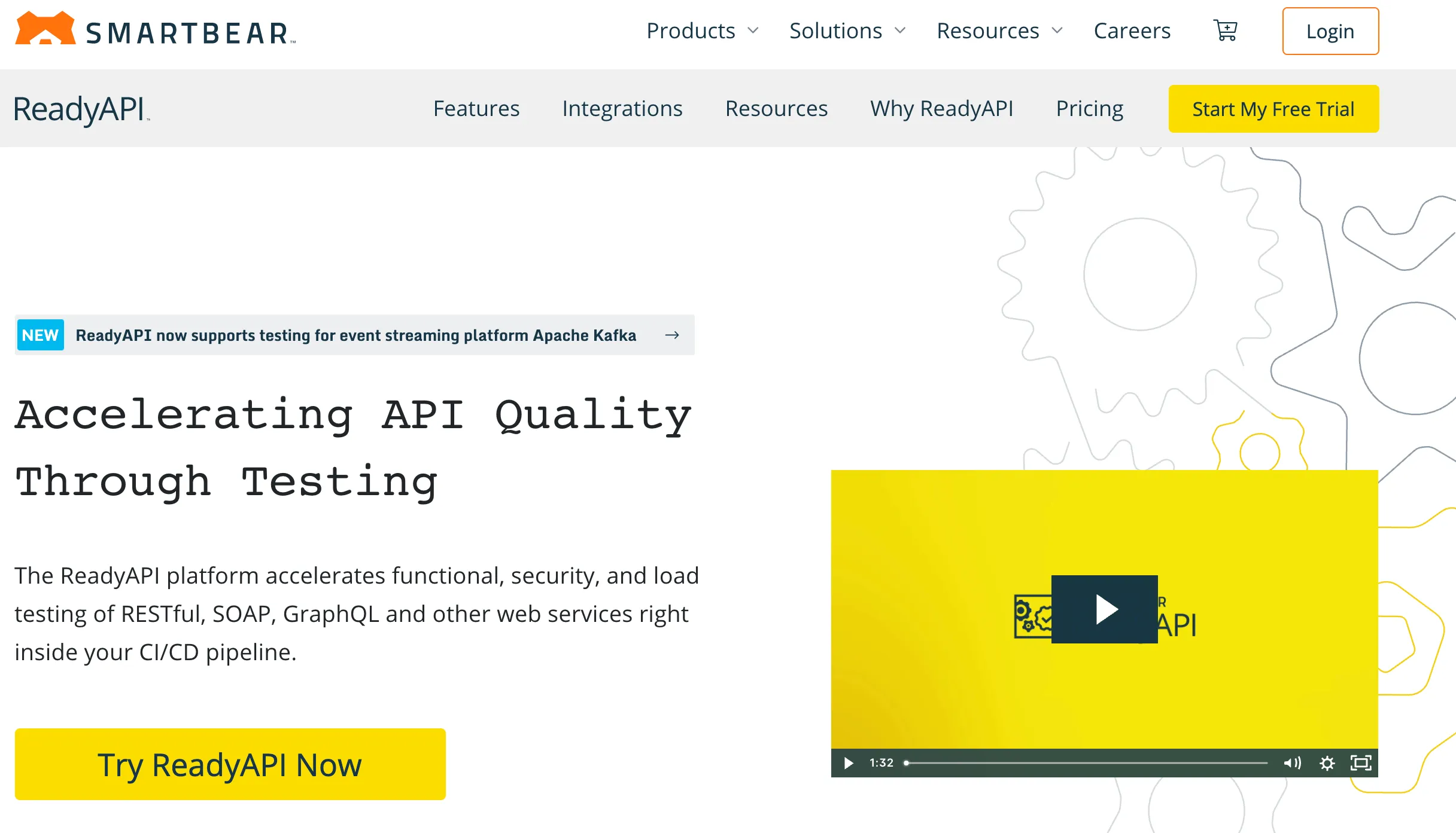 SmartBear accelerated API testing