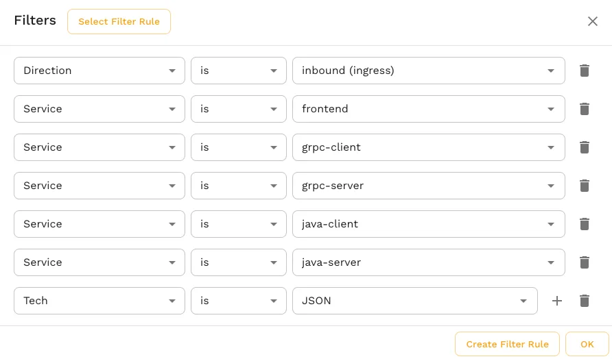 Speedscale allows you to capture and filter traffic from a variety of data sources