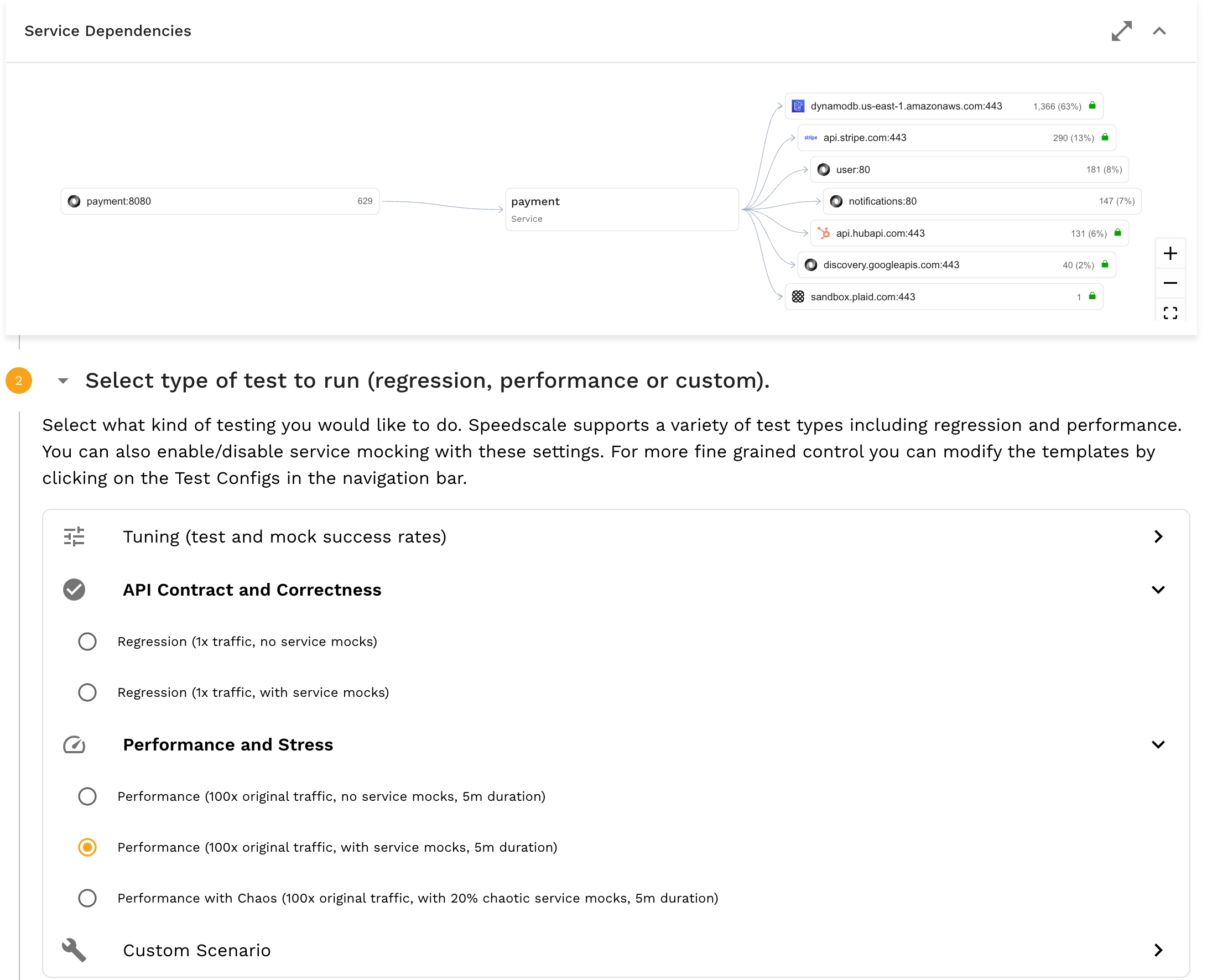 Replay wizard performance view