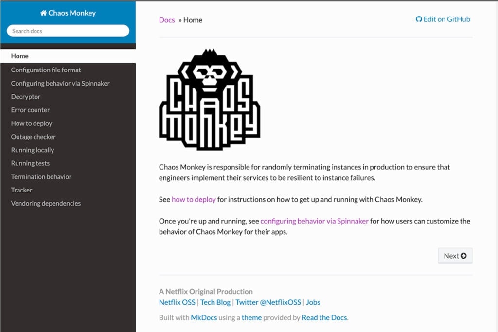 Chaos Monkey Home Page